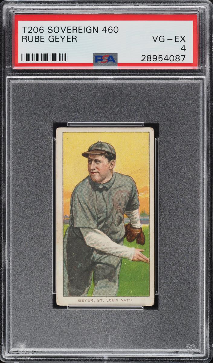 1909-11 T206 Baseball Rube Geyer #NNO PSA 2.5