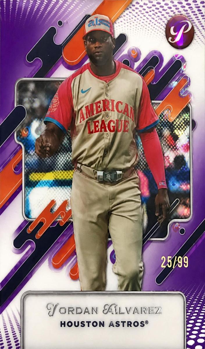 2025 Topps Pristine Baseball Purple Refractor Yordan Alvarez #260 PSA 10