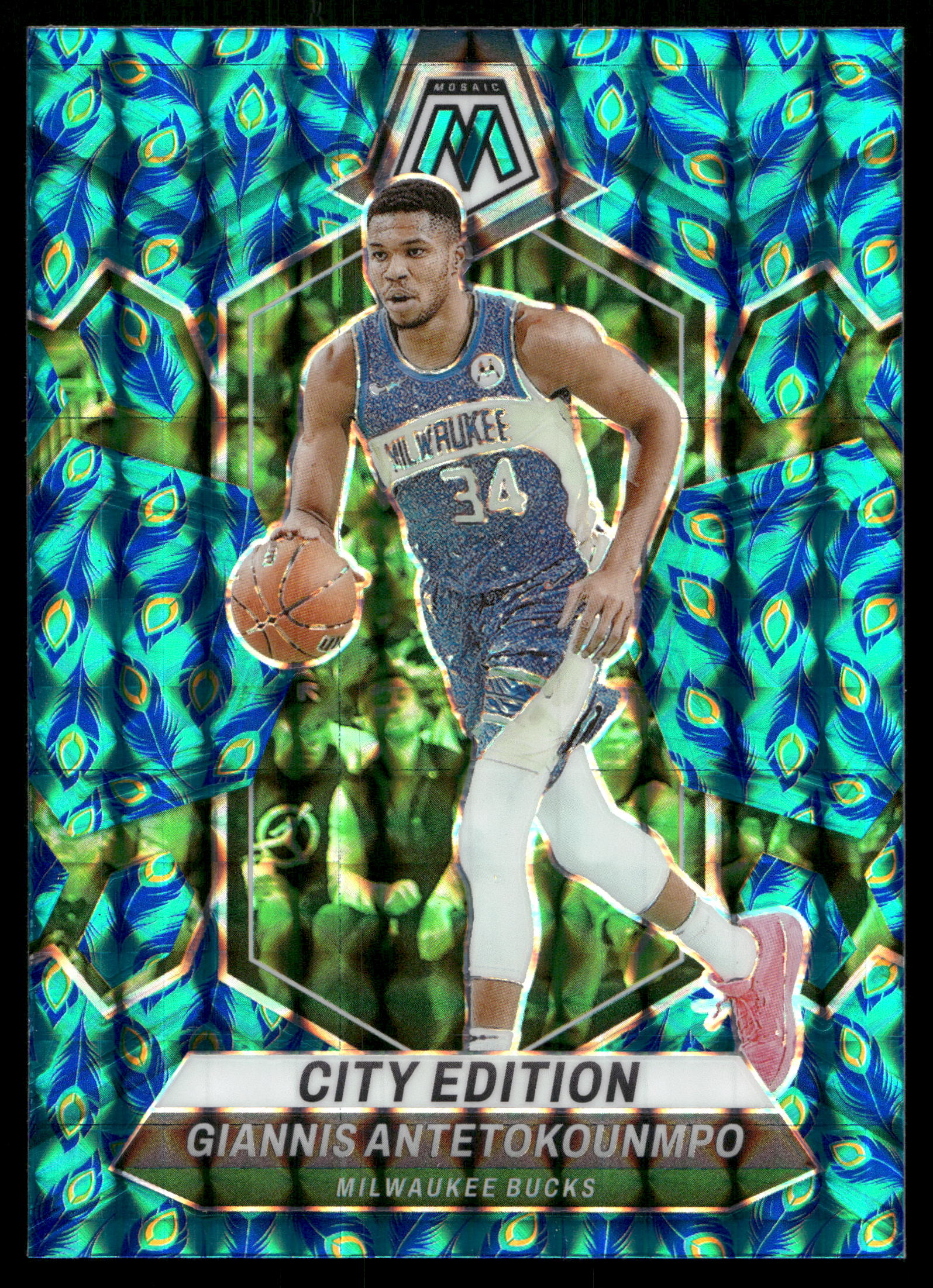 2023 Panini Mosaic Basketball Choice Peacock Giannis Antetokounmpo #279