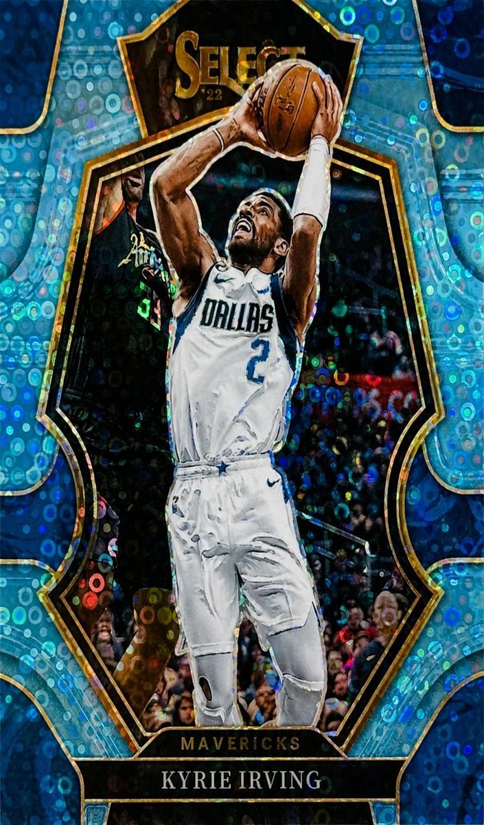 2022 Panini Select Basketball Light Blue Disco Kyrie Irving #130 PSA 10