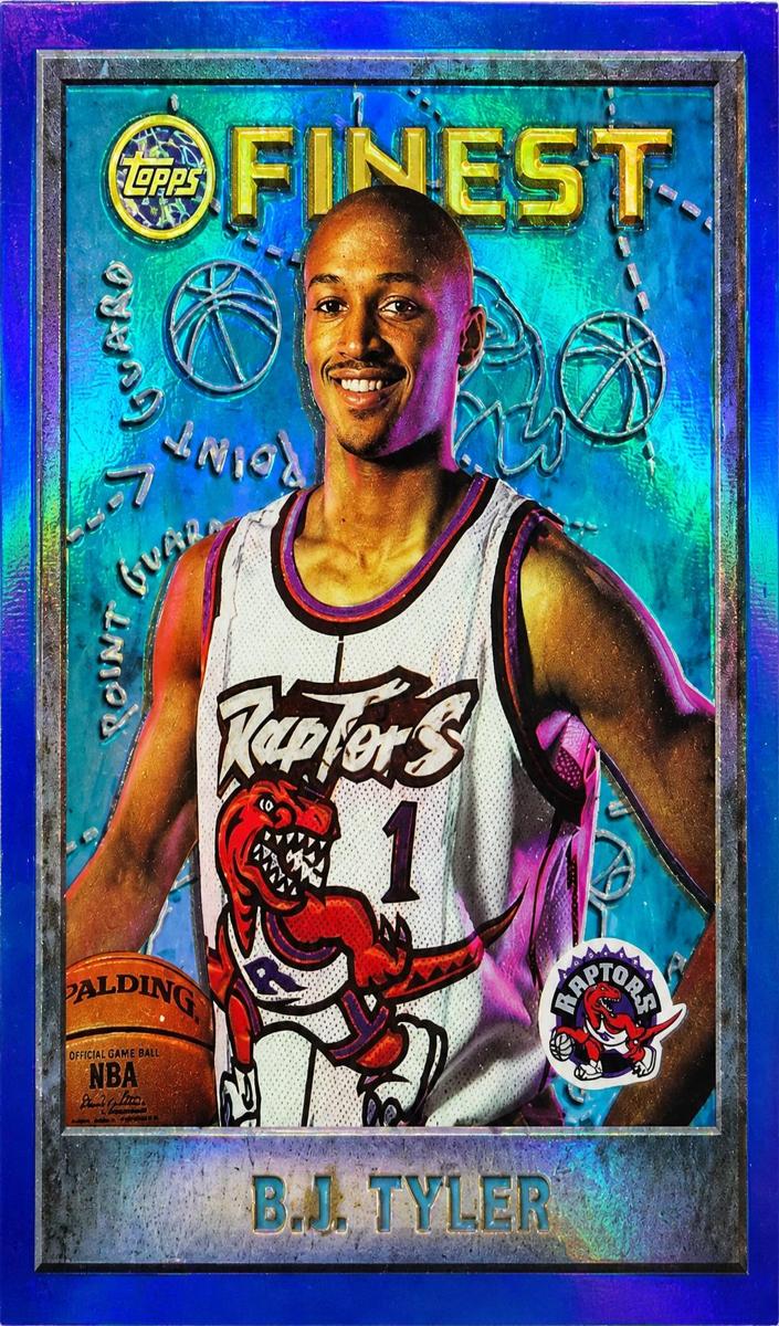 1995 Topps Finest Basketball Refractor B.J. Tyler #202