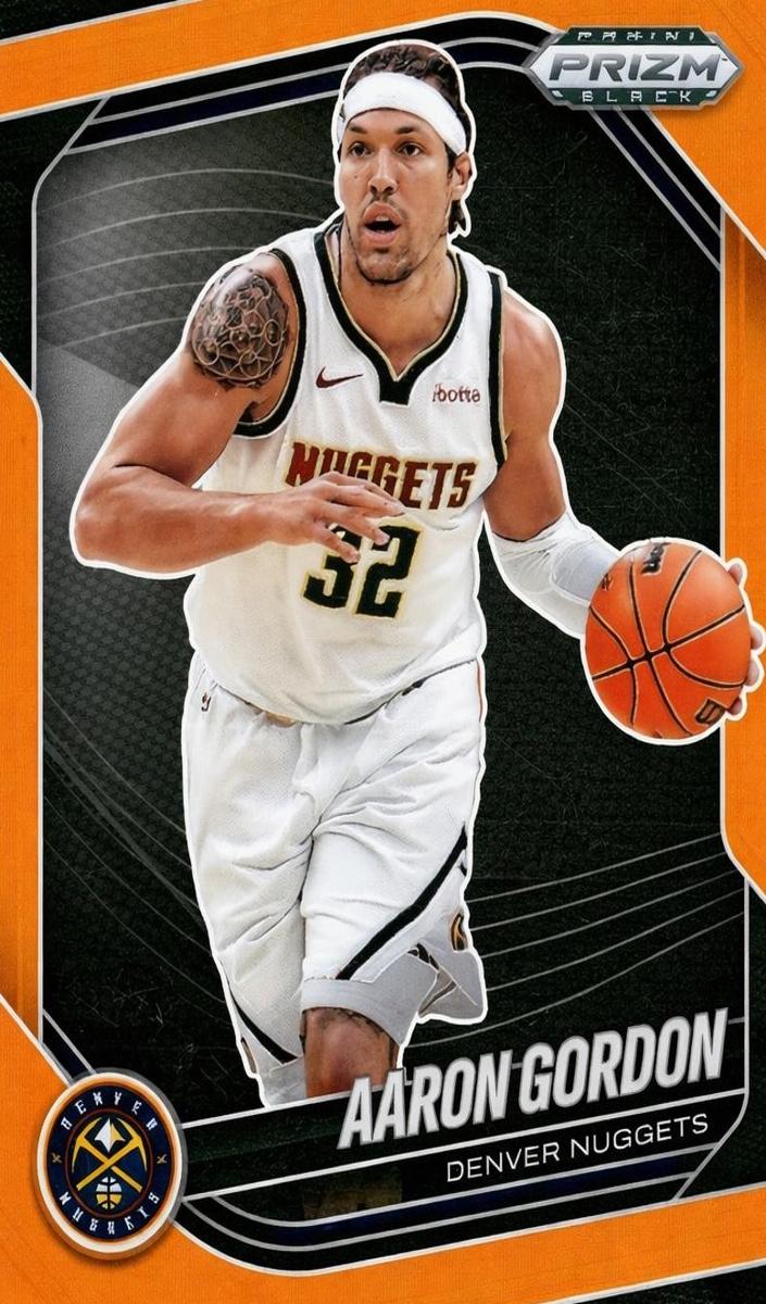 2024 Panini Prizm Black Basketball Orange Aaron Gordon #56