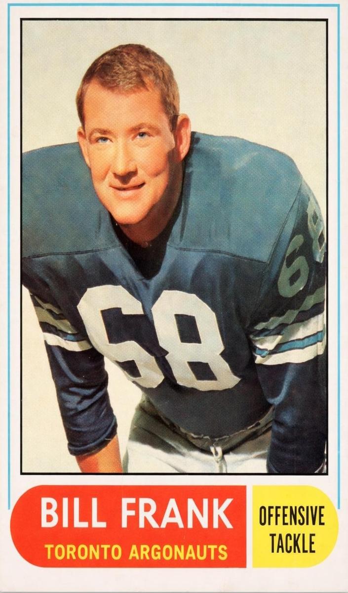 1968 O-Pee-Chee CFL Football Bill Frank #42 PSA 8