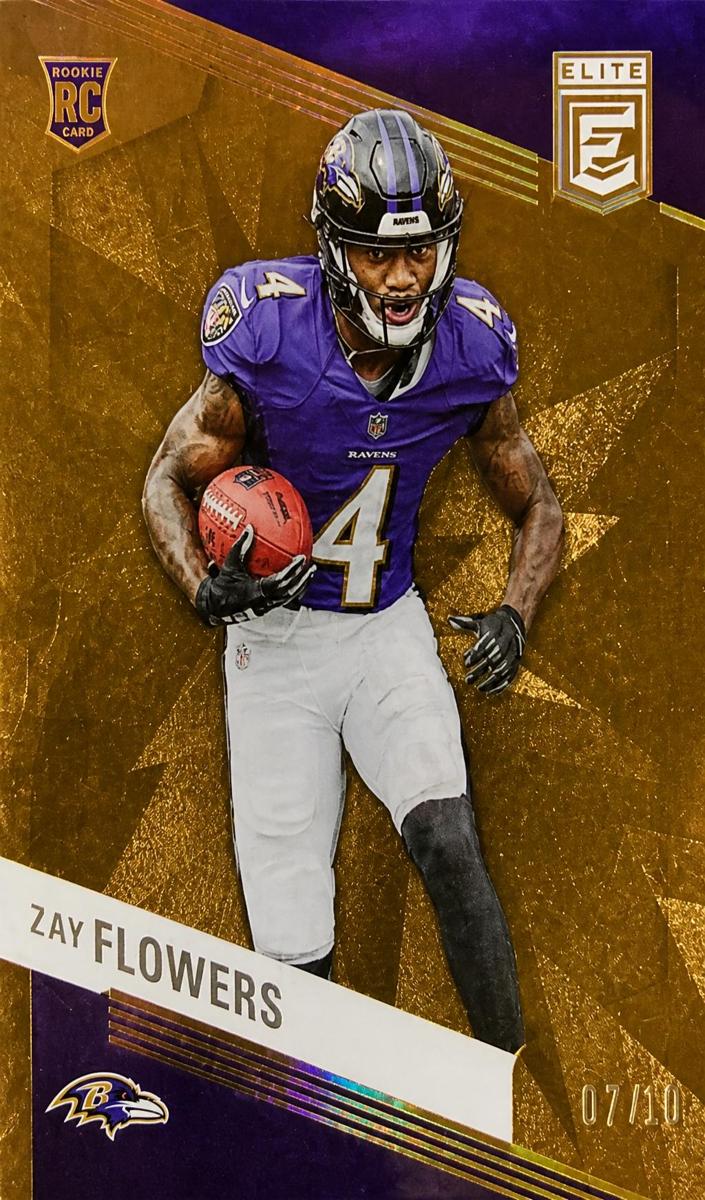 2023 Donruss Elite Football Gold Zay Flowers #200