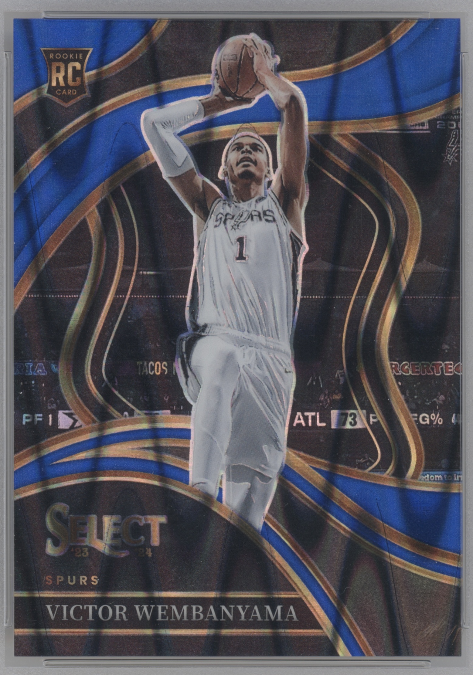 2023 Panini Select Basketball Blue Tectonic Victor Wembanyama #288