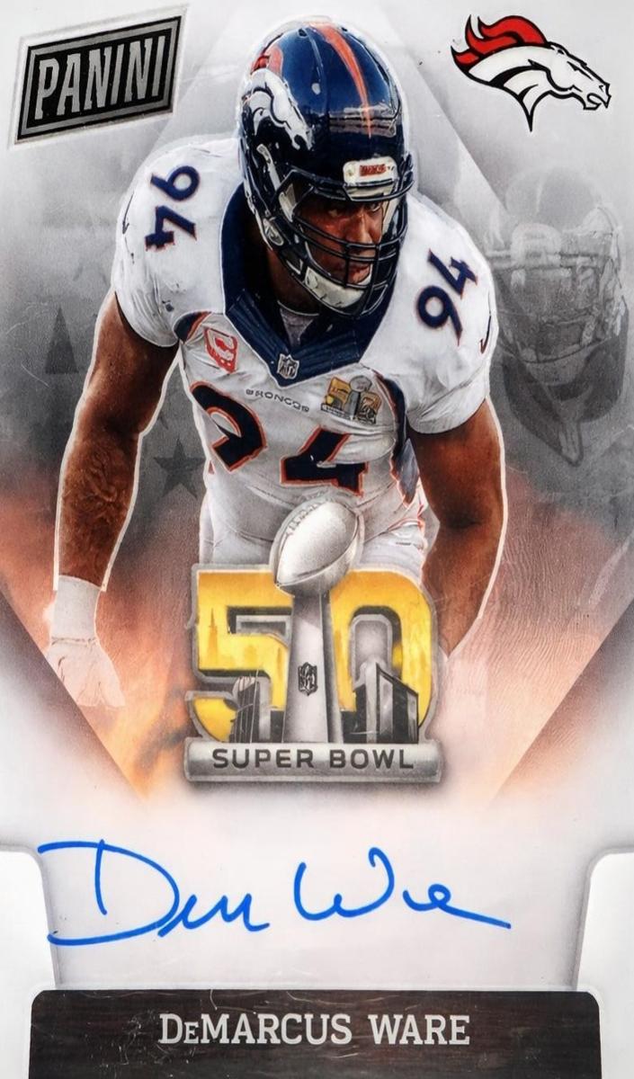2022 Panini Spectra Football DeMarcus Ware #SB50-DM PSA 8