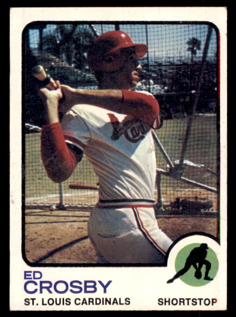 1973 Topps Baseball Ed Crosby #599 PSA 8