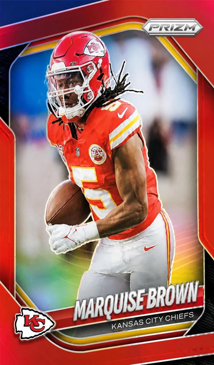 2025 Panini Prizm Football Red Marquise Brown #287