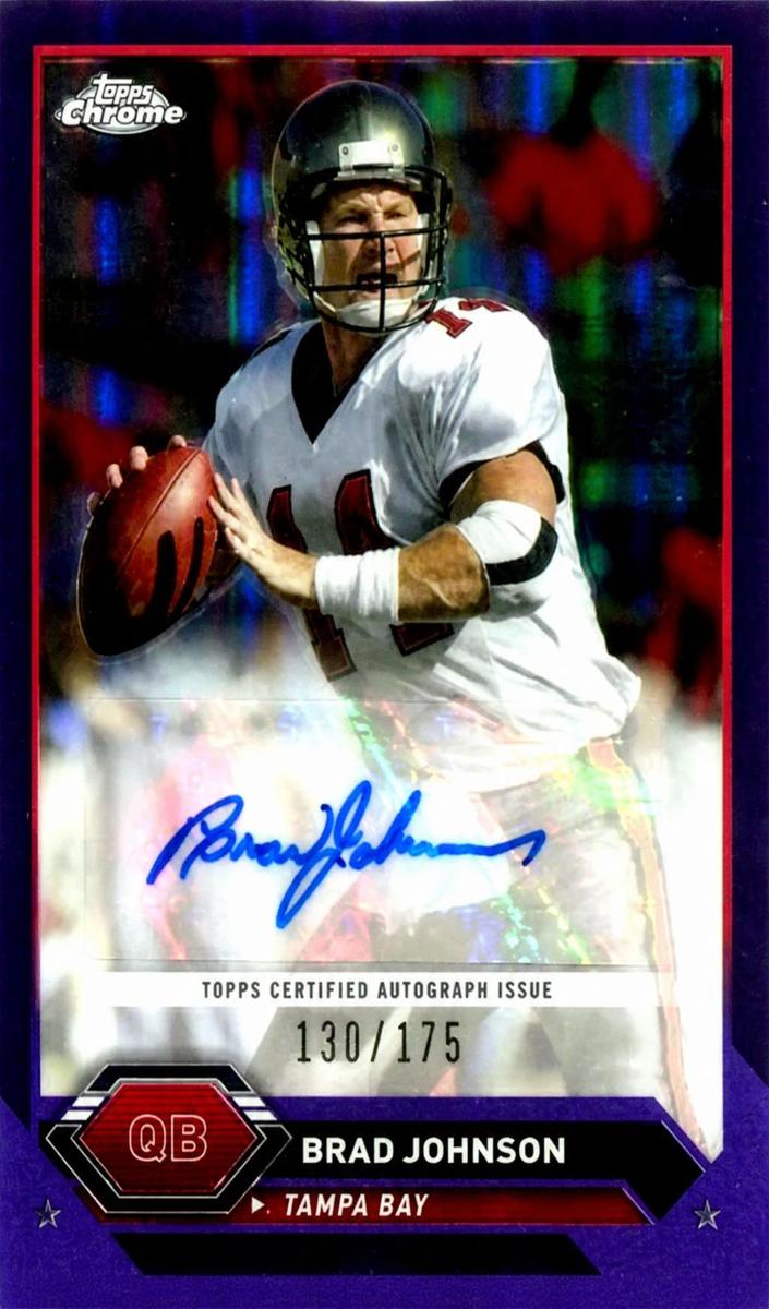 2023 Topps Composite Football Purple Refractor Brad Johnson #TCA-BJO