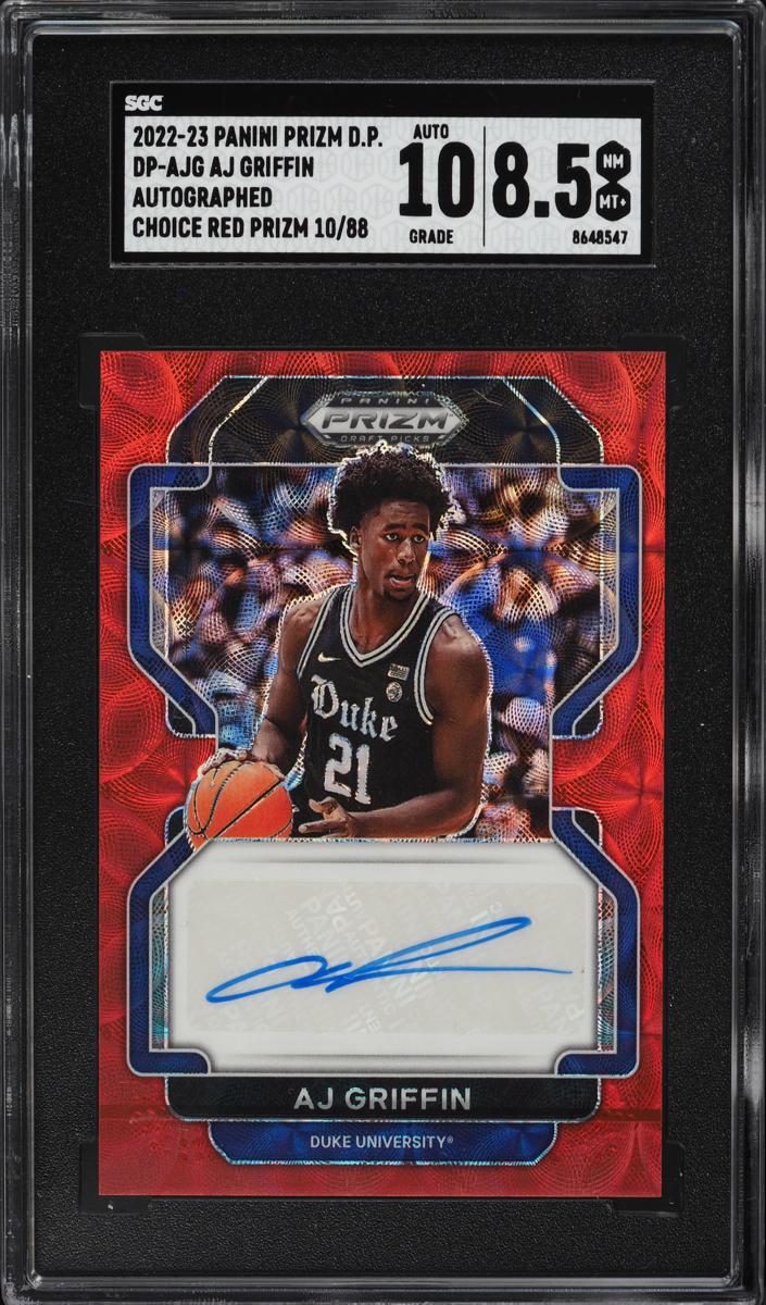 2022 Panini Prizm Draft Picks Basketball Choice Red AJ Griffin #DP-AJG