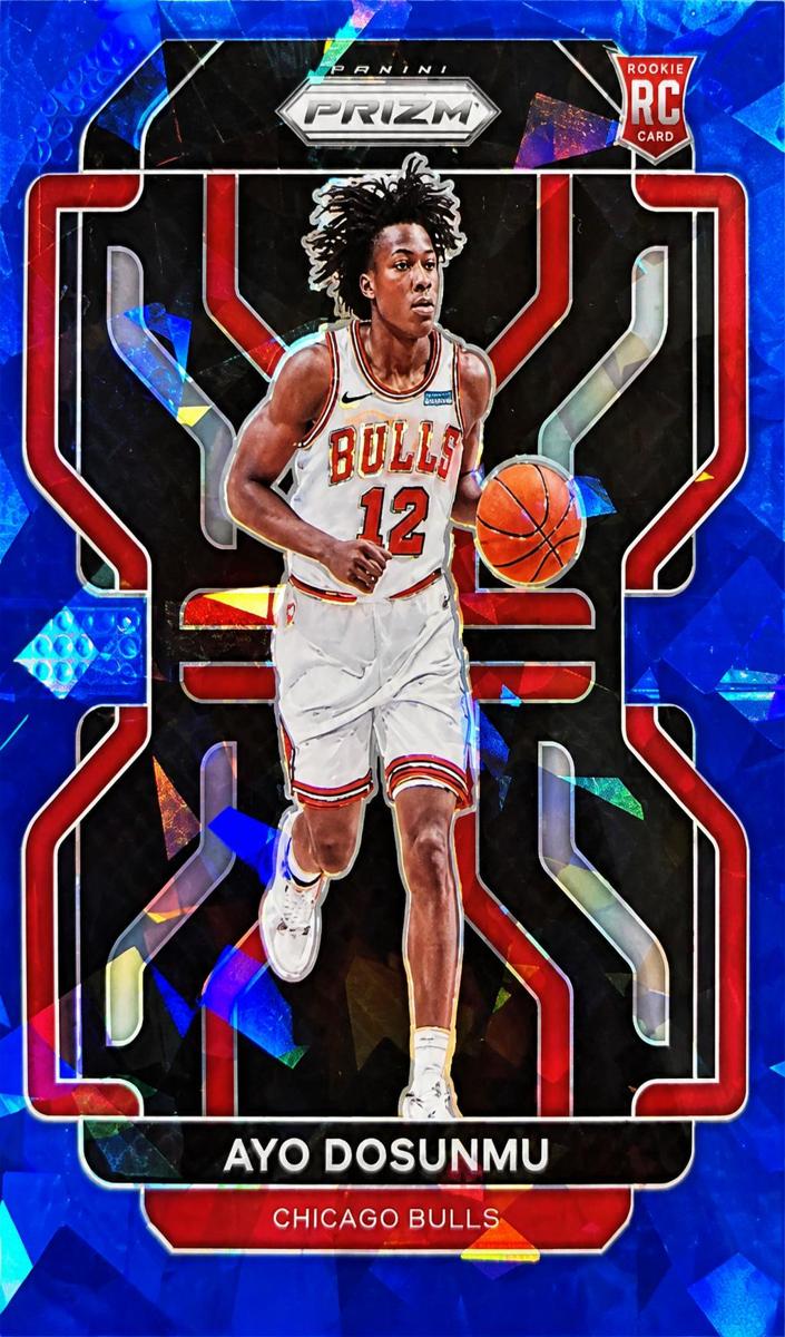 2021 Panini Prizm Basketball Blue Ice Ayo Dosunmu #271