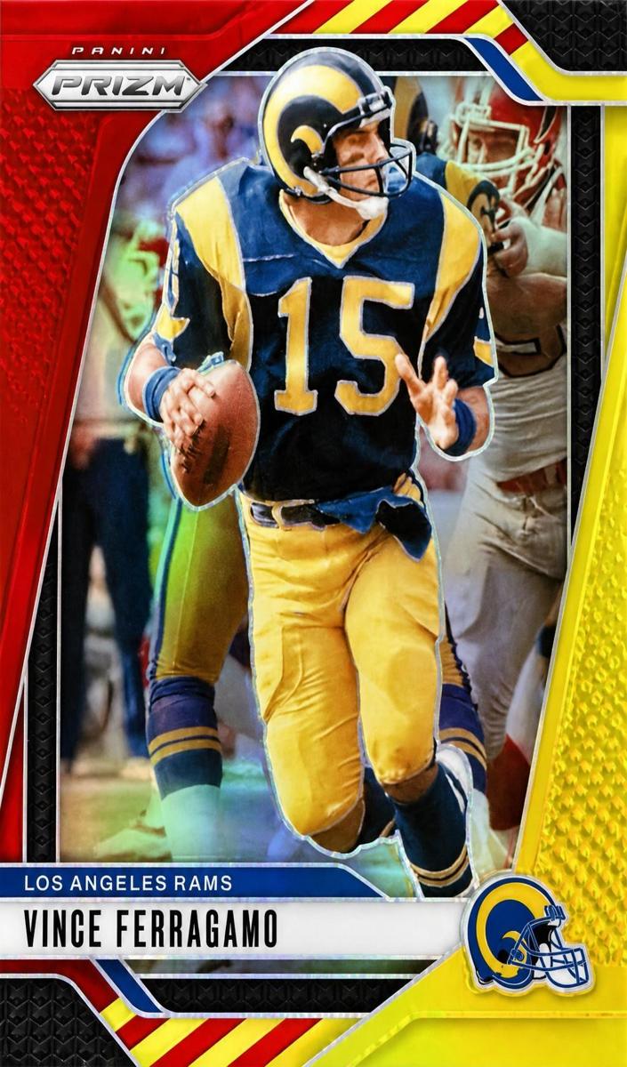 2024 Panini Prizm Football Red and Yellow Vince Ferragamo #174