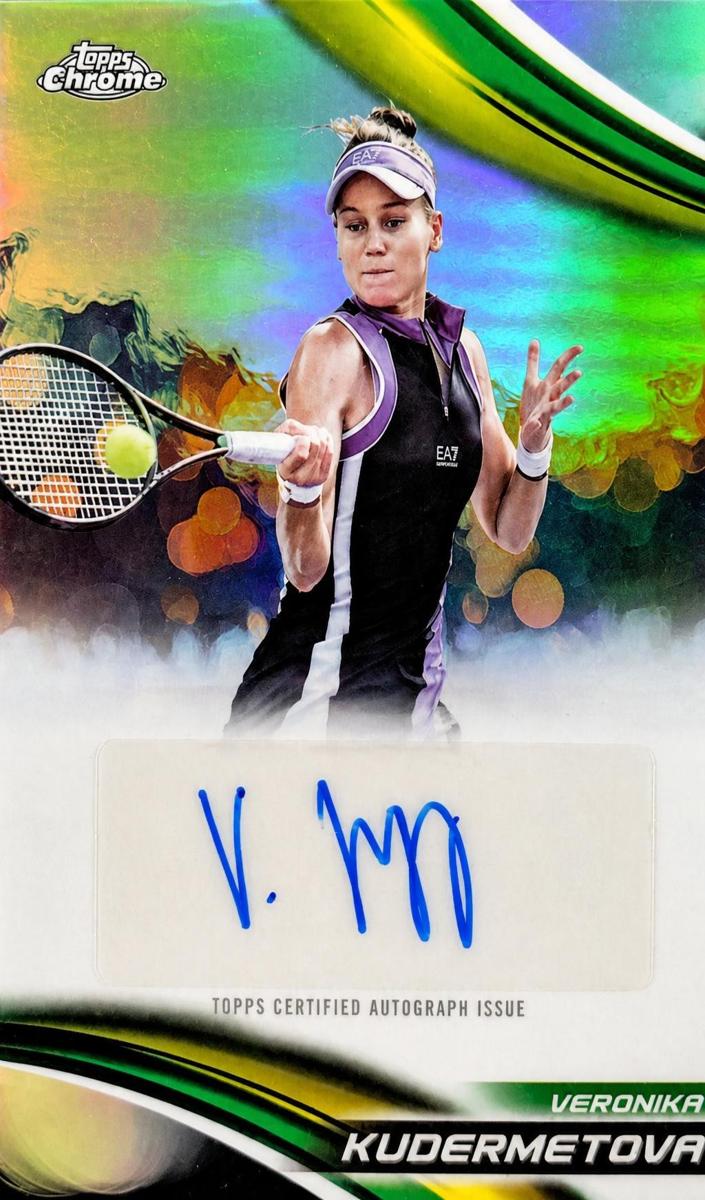 2025 Topps Chrome Tennis Refractor Veronika Kudermetova #CA-VKA