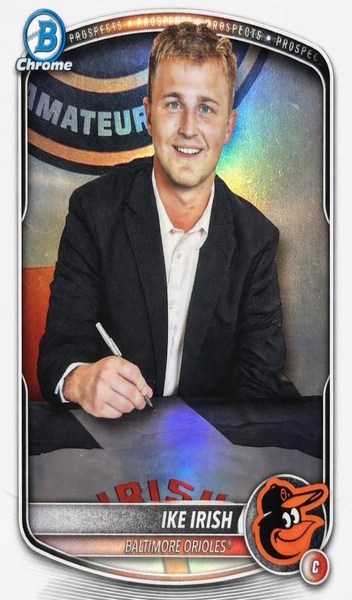 2025 Bowman Draft Chrome Baseball Ike Irish #BDC-16