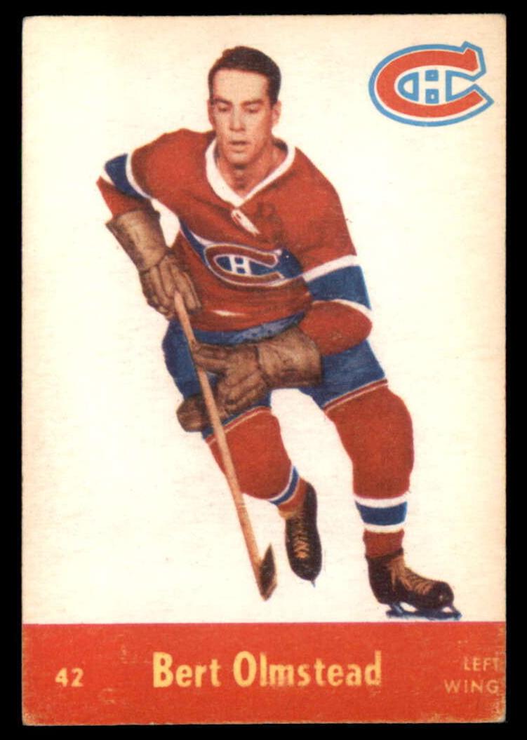 1955 Parkhurst Hockey Bert Olmstead #42