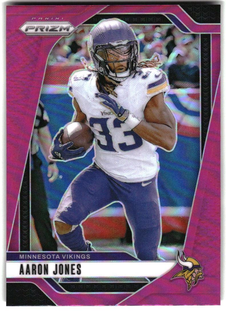 2024 Panini Prizm Football Pink Aaron Jones #186 PSA 10