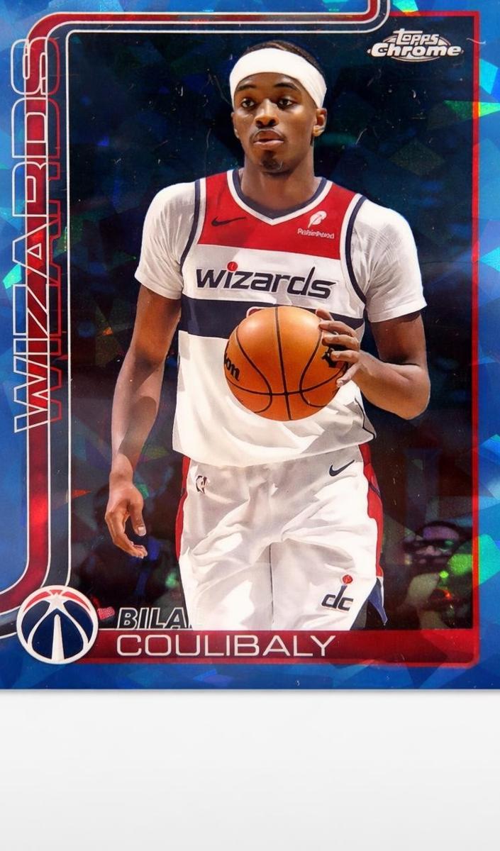 2025 Topps Chrome Sapphire Basketball Bilal Coulibaly #208