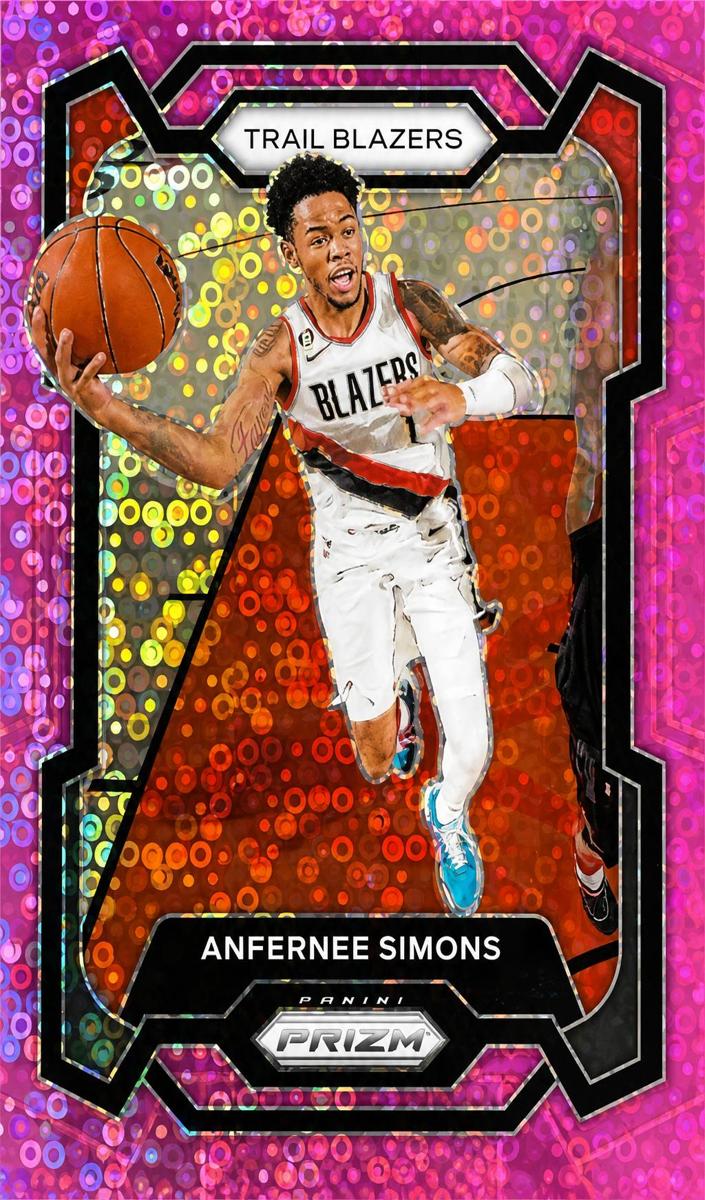 2023 Panini Prizm Basketball Fast Break Pink Anfernee Simons #106