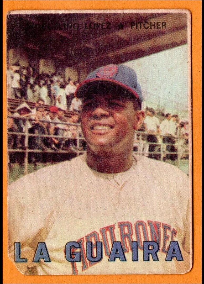 1967 Topps Venezuelan Baseball Marcelino Lopez #69