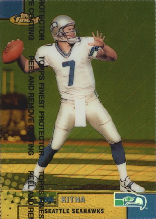 1999 Topps Finest Football Gold Refractor Jon Kitna #121