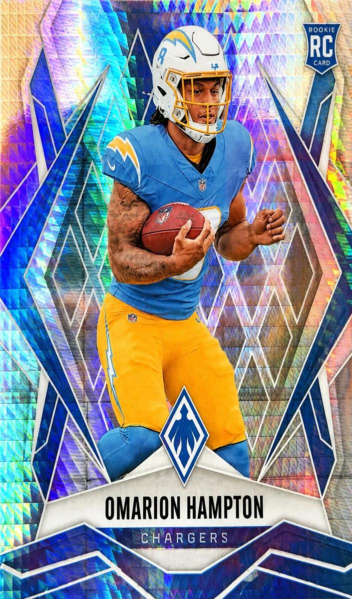 2025 Panini Phoenix Football Silver Hyper Omarion Hampton #192