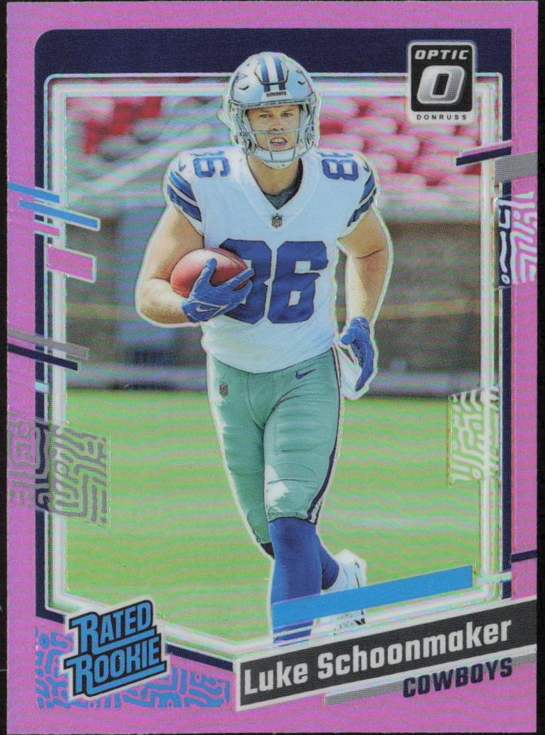 2023 Donruss Optic Football Pink Luke Schoonmaker #227