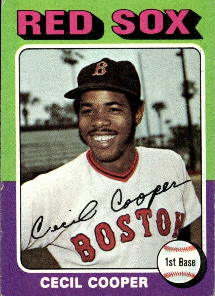 1975 Topps Baseball Cecil Cooper #489 PSA 8.5