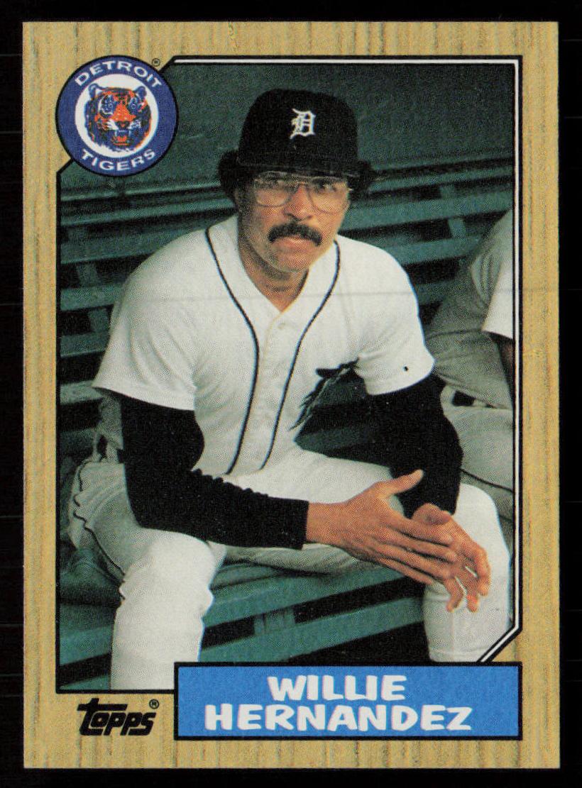 1987 Topps Baseball Willie Hernandez #515 PSA 8.5