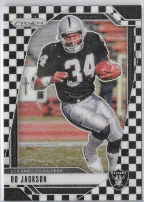 2024 Panini Prizm Football Black and White Checker Bo Jackson #154 PSA 9
