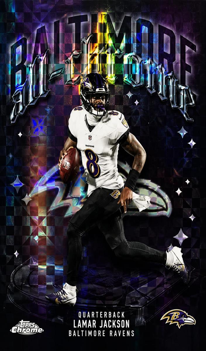 2025 Topps Chrome Football X-Fractor Lamar Jackson #ACT-1