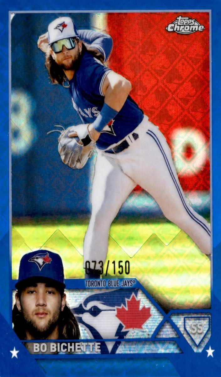 2023 Topps Chrome Logofractor Baseball Blue Bo Bichette #11