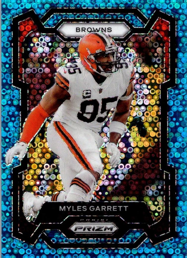 2023 Panini Prizm Football No Huddle Blue Myles Garrett #68