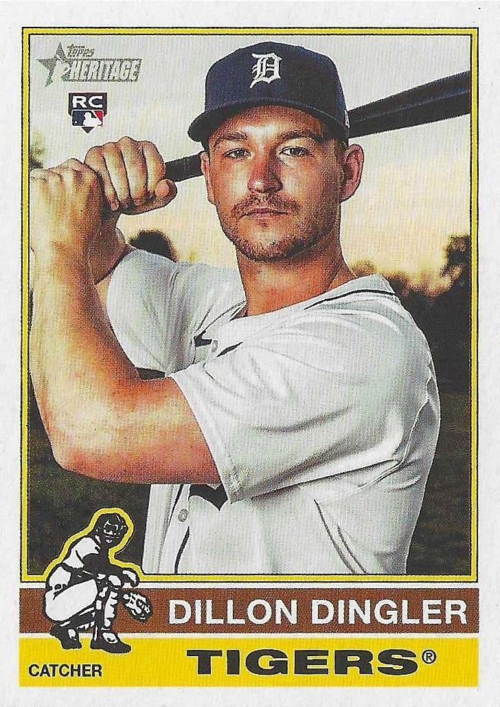 2025 Topps Heritage Baseball Dillon Dingler #130 PSA 9