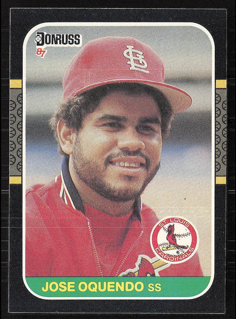 1987 Donruss Baseball Jose Oquendo #510