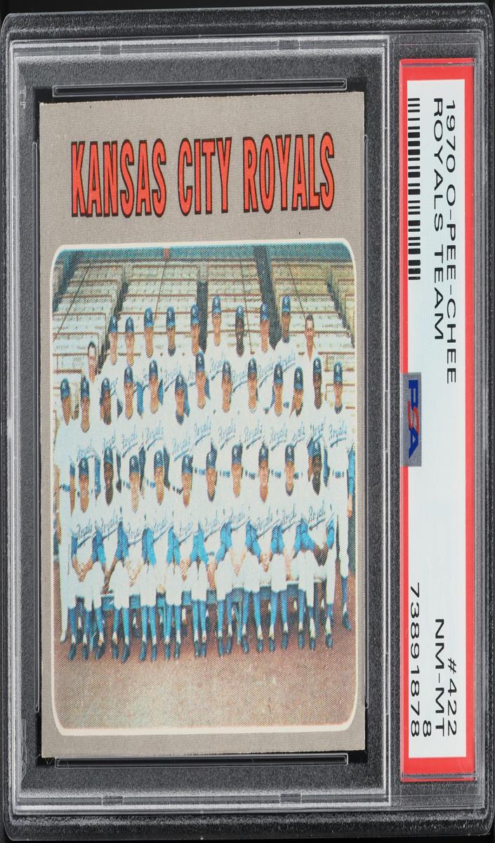 1970 O-Pee-Chee Baseball Royals Team #422 PSA 7.5
