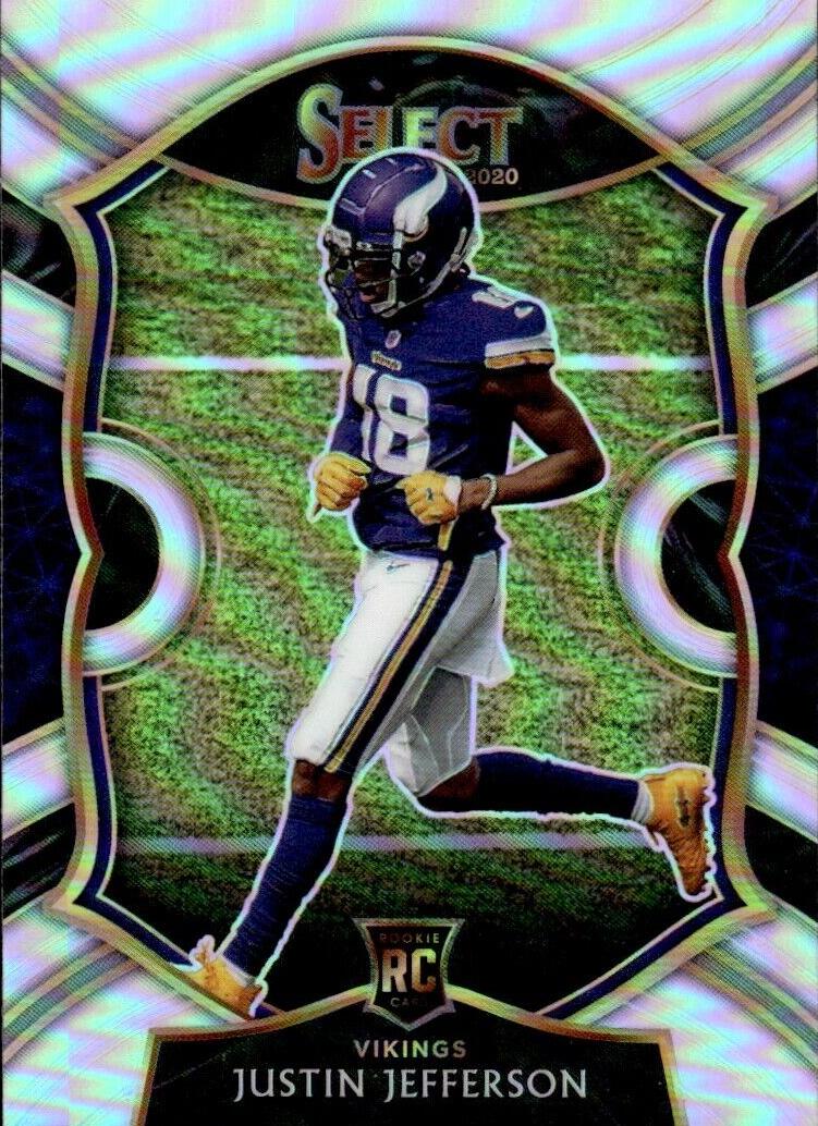 2020 Panini Select Football Silver Prizm Justin Jefferson #61