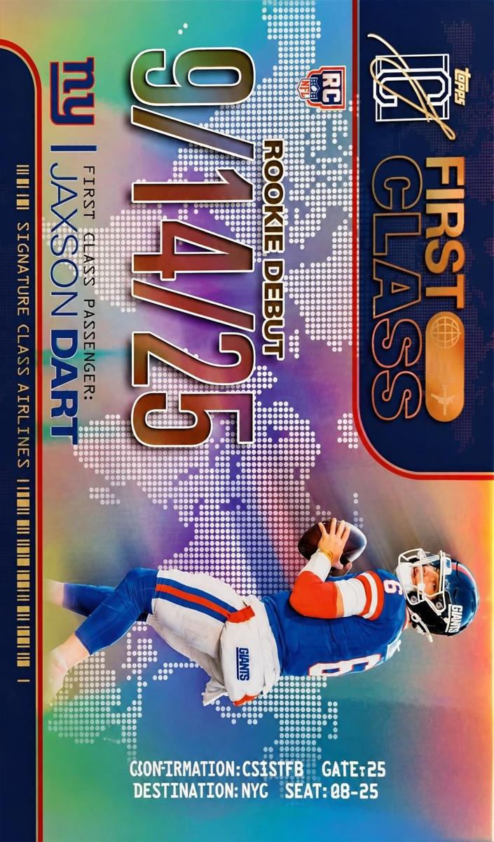 2025 Topps Signature Class Football Jaxson Dart #FC-2
