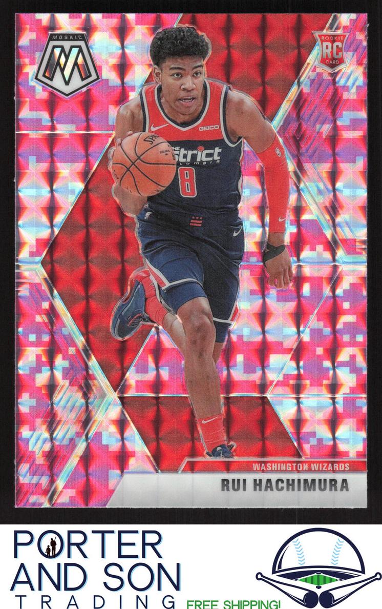 2019 Panini Mosaic Basketball Pink Camo Rui Hachimura #231 PSA 9