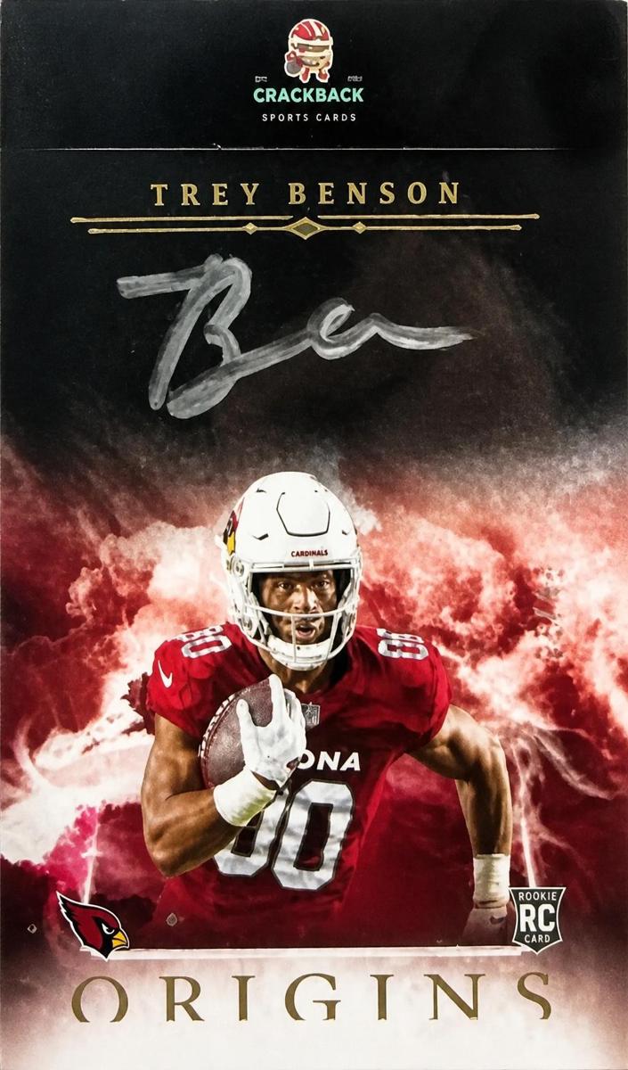 2024 Panini Origins Football Silver Ink Trey Benson #OA-TBE