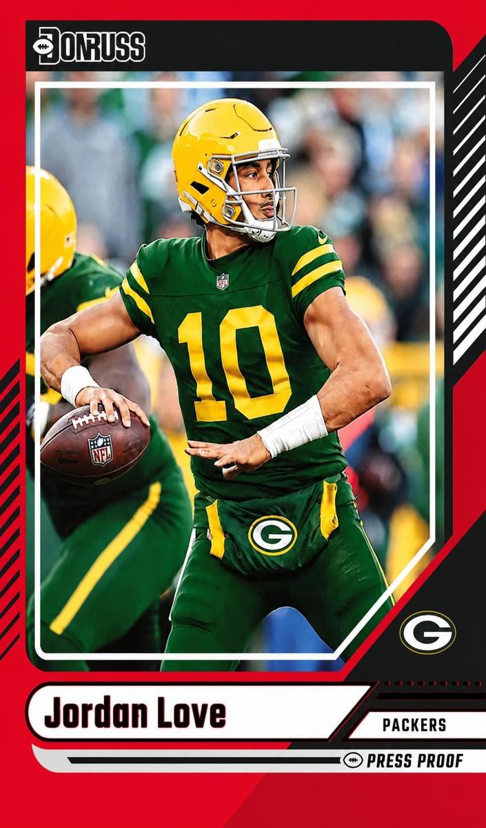 2024 Panini Donruss Football Press Proof Red Jordan Love #230