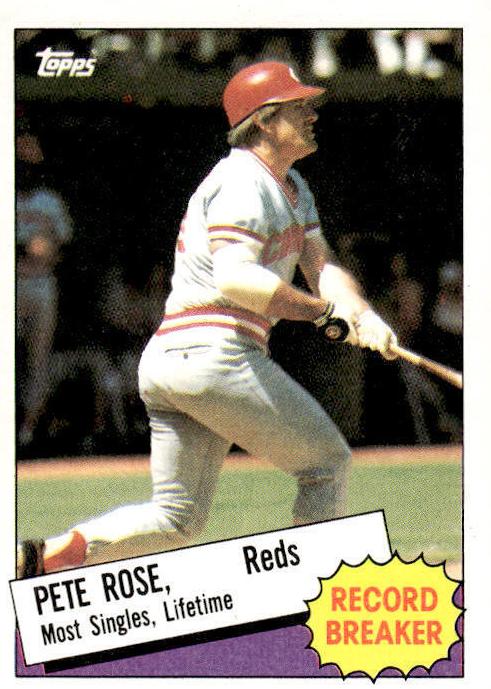 1985 Topps Baseball Pete Rose #6