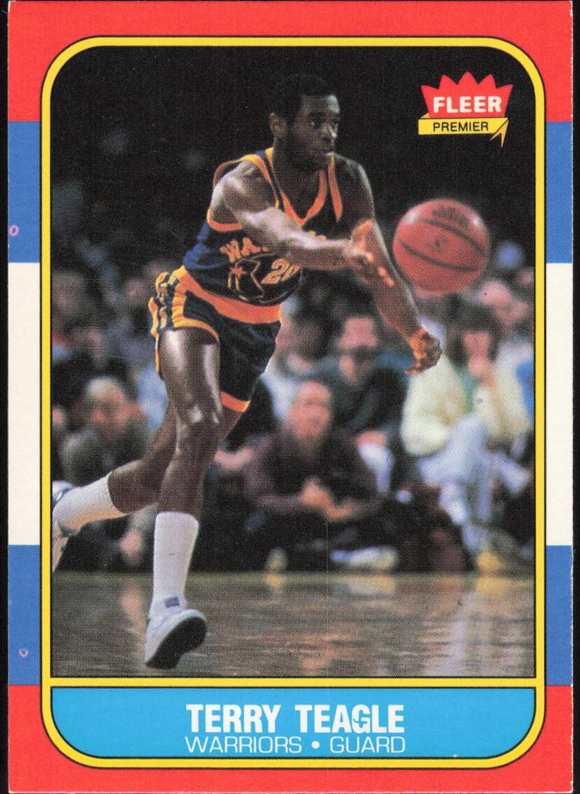 1986 Fleer Basketball Terry Teagle #107 PSA 9