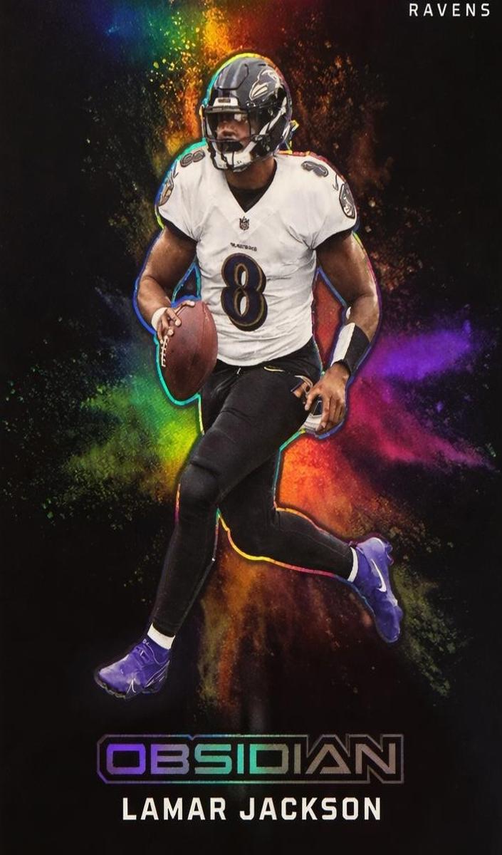 2023 Panini Obsidian Football Lamar Jackson #20 PSA 9