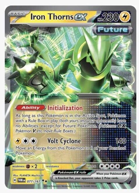 2024 Pokemon Scarlet & Violet Twilight Masquerade Iron Thorns #77