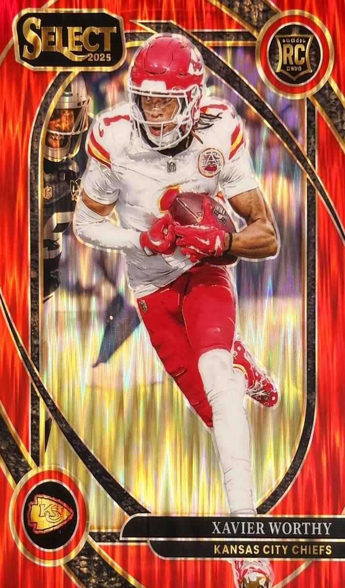 2024 Panini Select Football Red Shock Xavier Worthy #224