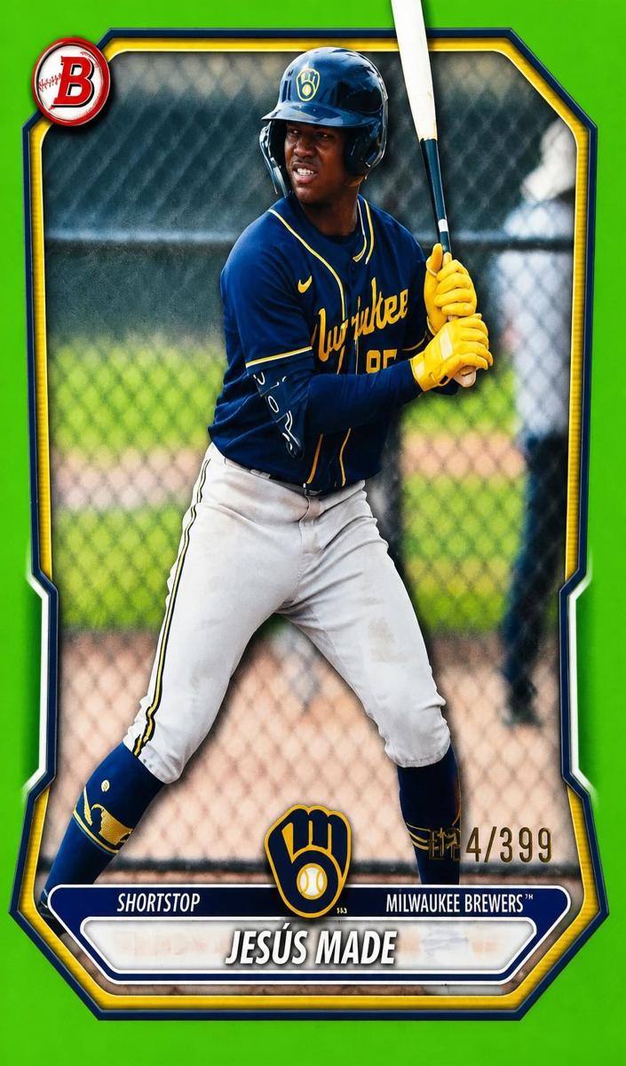 2026 Bowman Baseball Neon Green Border Jesus Made #BP-96