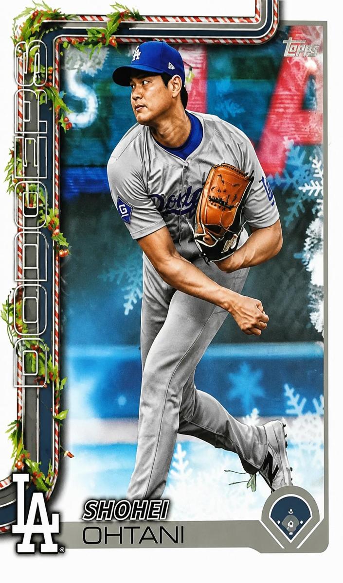 2025 Topps Holiday Baseball Stocking Stuffer Metallic Ornament Shohei Ohtani #H200 PSA 9