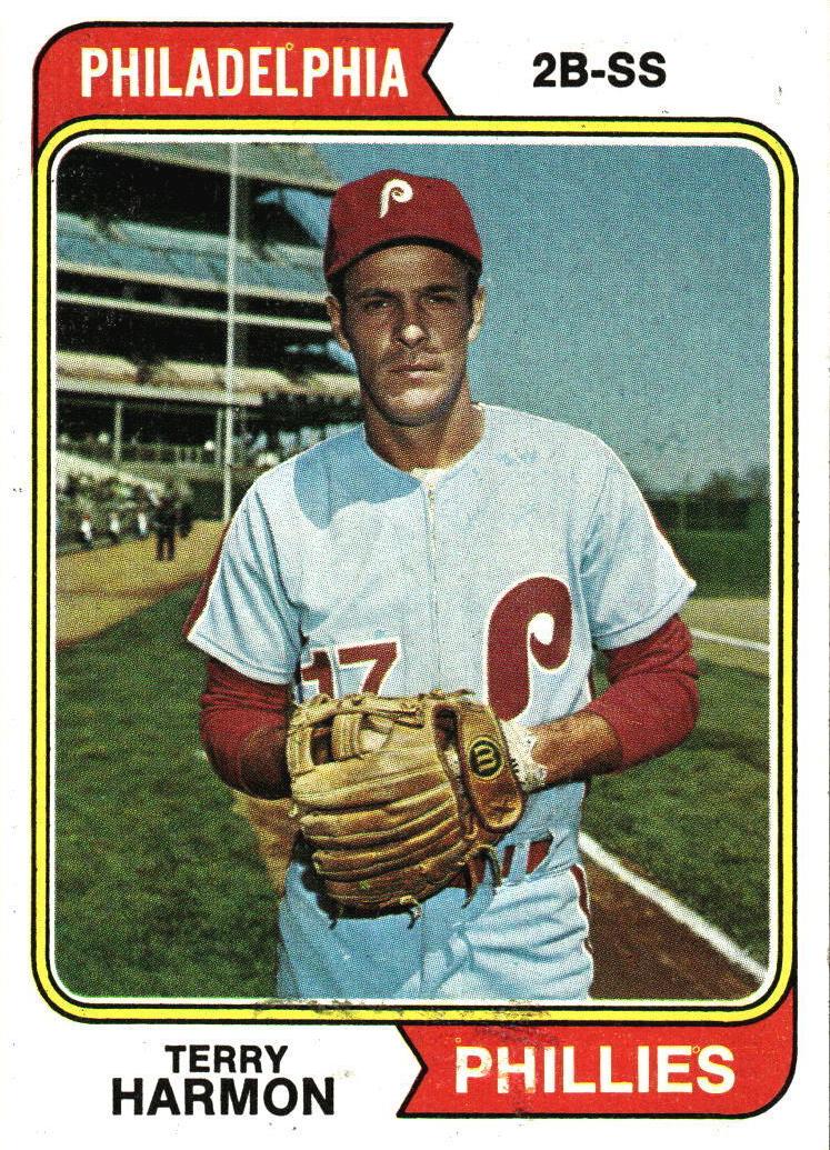 1974 Topps Baseball Terry Harmon #642 PSA 9