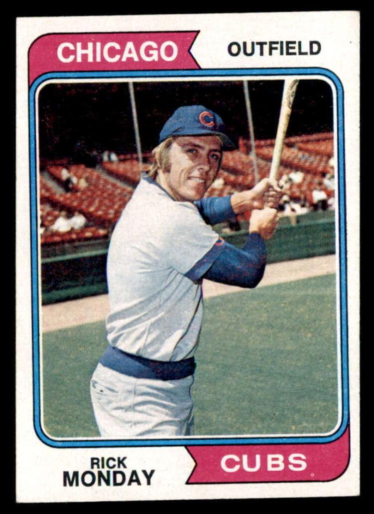 1974 Topps Baseball Rick Monday #295 PSA 8.5