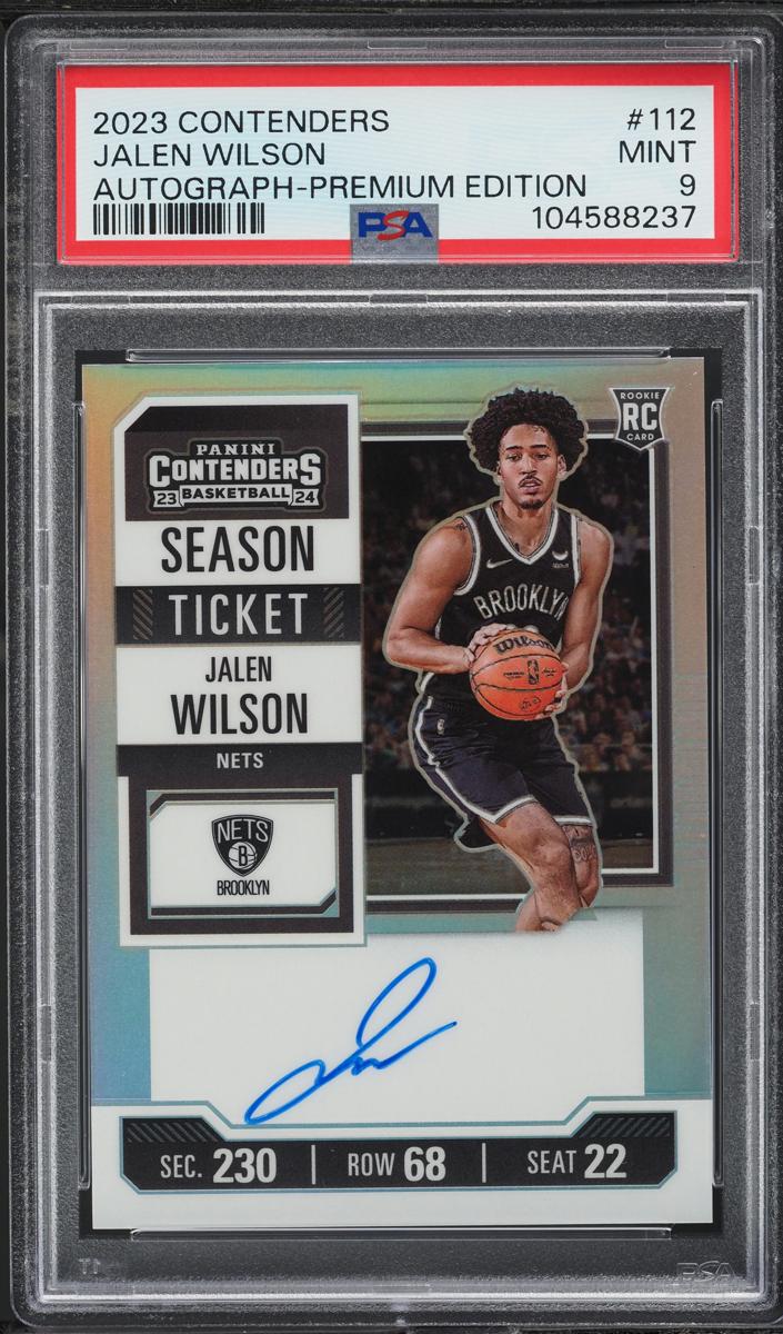 2023 Panini Contenders Basketball Premium Edition Jalen Wilson #112 PSA 10